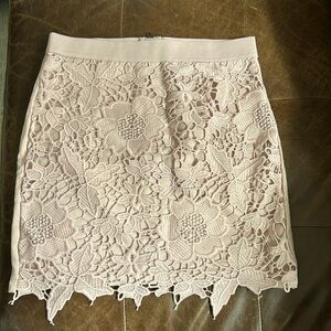 American Eagle Blush Pink Floral Mini Skirt